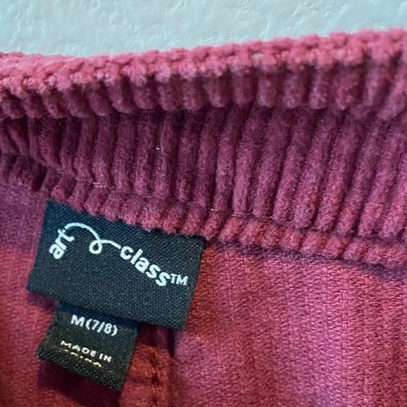 * Art Class Corduroy Skirt Size 7/8 Burgundy Clueless 90’s Y2K - Picture 6 of 7